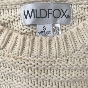 Wildfox Sweaters - Cream Wildfox sweater Wildfox Sweaters - Cream Wildfox sweater